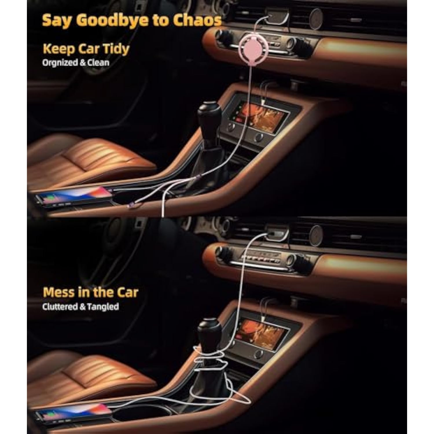 3 In 1 Retractable Charging Cable [3A,3Ft] Multi Usb Cable Fast Charger Cord For Phone, Samsung, Ipad, Tablets, Switch And More - Pink