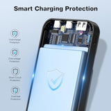 10000Mah Portable Charger With Built-In Cable, Pd 22.5W Fast Charging Usb C Battery Pack, Cell Phone Power Bank Lcd Display For Iphone 16/16 Pro/16 Plus/15/14/13/12/11/X, Samsung, Etc