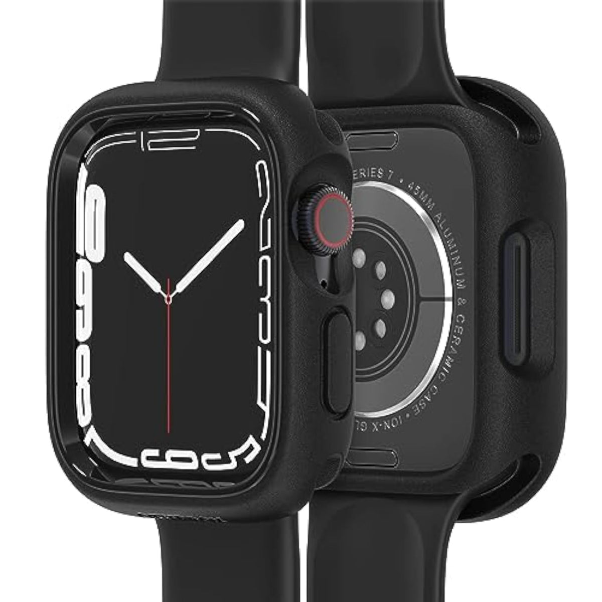 OtterBox Exo Edge Bumper Case for Apple Watch Series 7/8/9 45mm, Protective Smartwatch Case, Sleek and Precision Fit, Black