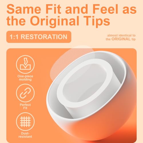 Replacement Ear Tips Compatible with AirPods Pro 3rd Generation Silicone Earbud Tips with Cleaning Pen, Secure Fit, Noise Isolation, Soft Comfort Ear