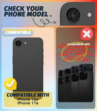 (3 Pack) Camera Lens Protector for iPhone 17e / iPhone 16e, [EZ Install] [Case-Friendly] 9H Tempered Glass CD Pattern Lens Cover Accessories,