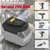 Mil18Dl Adapter For Milwaukee To For Dewalt Battery, For Milwaukee M18 18V Lithium Battery Convert To For Dewalt 20V Max Xr Lithium Battery,Power For Dewalt 20V Cordless Tools