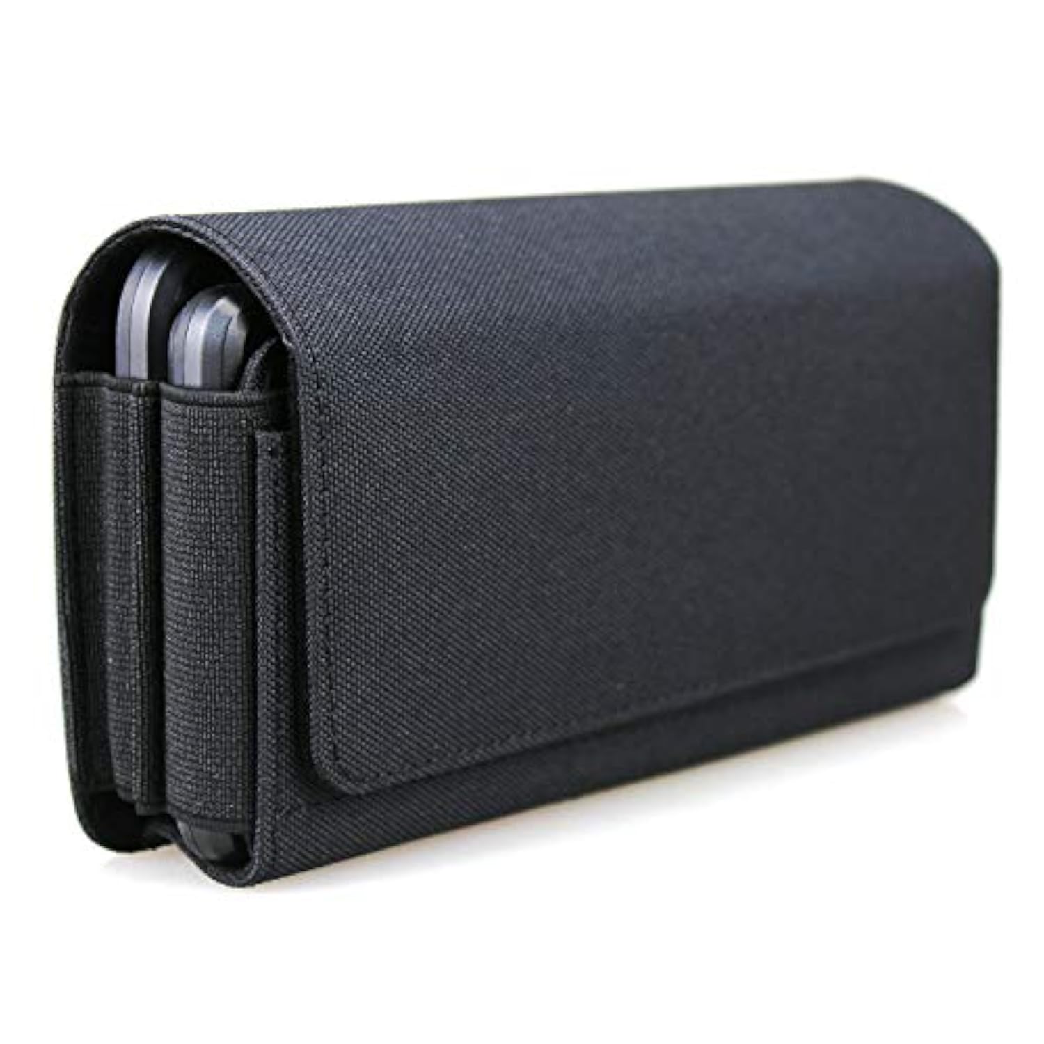 Dual Phone Holster Pouch Case For 2 Phones, Double Decker Belt Clip Case For All Iphone (16 15 14 13 12 11) Pro Max/Plus, Samsung Galaxy (S23 S22 S21 S20) Ultra/Plus/Fe (Large)