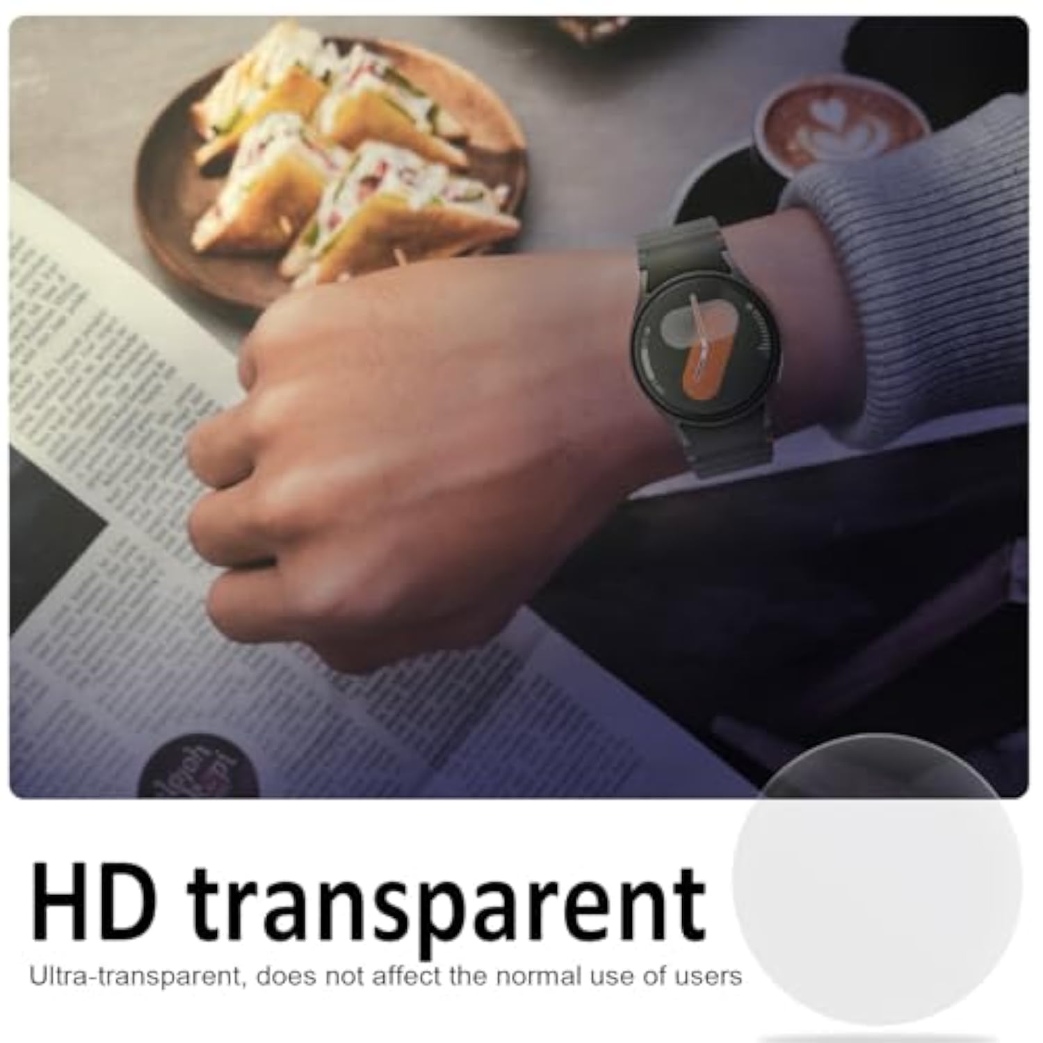 4 Pack Galaxy Watch 7 Ultra 47Mm Screen Protector, Tempered Glass Protectors Accessories For Samsung Ultra 47Mm (Not For Others Models) (Galaxy Watch 7/6/5/4 44Mm)