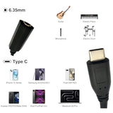 Usb C To 1/4 Trs Audio Cable, Usb Type C Male To 6.35Mm Female Stereo Output Adapter Cord For Mobile Phones/Tablets With Type-C Interface,Audio Equipment Etc(1Feet/0.3M)