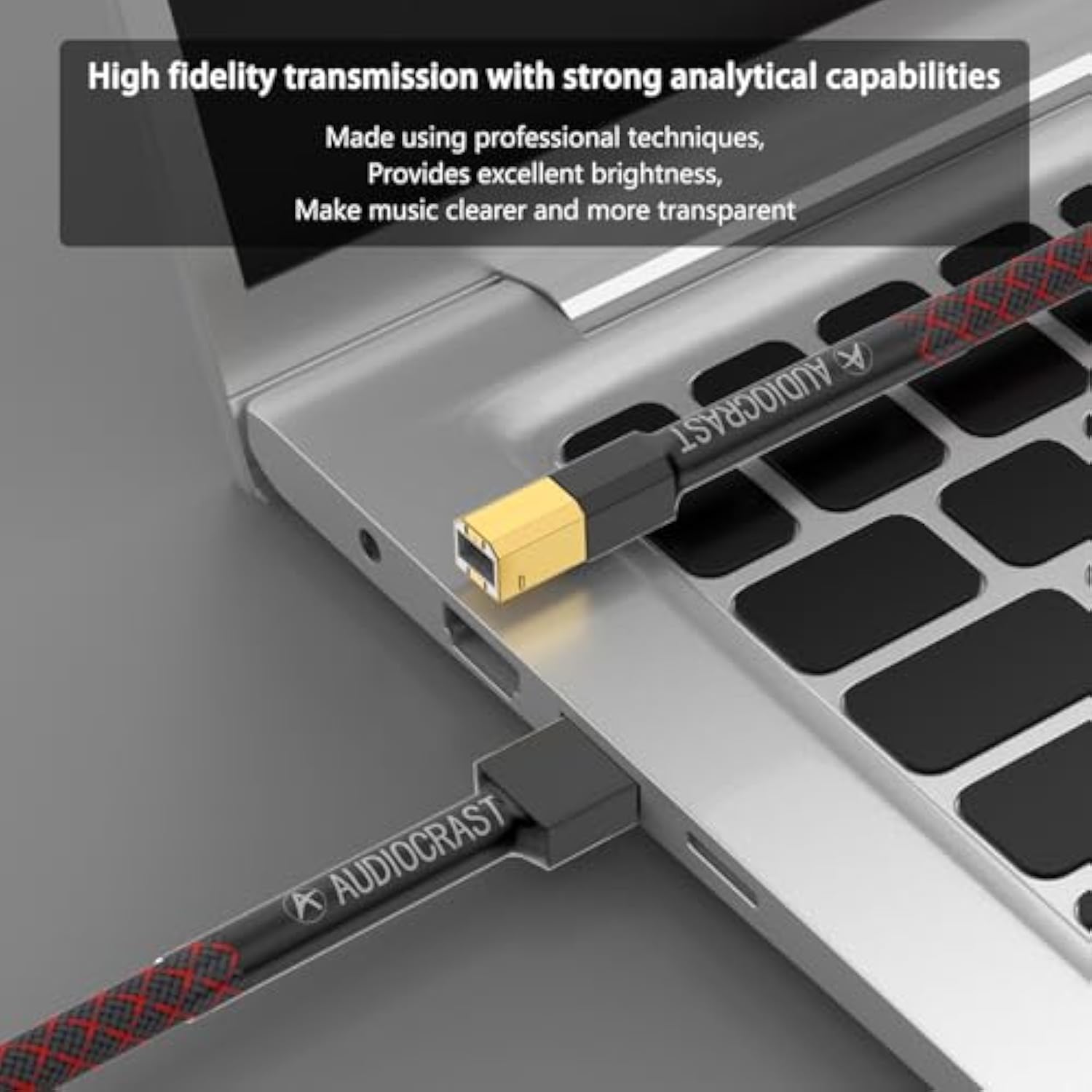 Hifi Usb 2.0 Cable A To B Digital Audio Audiophile Cable (1M/3.28Ft)