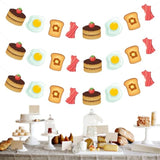 Brunch Themed Party Decorations, 3Pcs Breakfast Banner Kit, Let’S Brunch Birthday Baby Shower Bachelorette Bridal Shower Party Decorations Supplies
