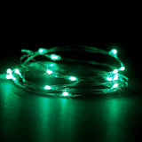 30 Leds Green Color String Lights Silver Wire Indoor And Outdoor 9.5 Feet Firefly Starry Fairy Lights Battery Powered Fo