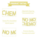 No Mo Chemo! Banner - Cancer Survivor, Cancer Free, Breast Cancer, Beat Cancer, Peace Out Chemo Banner, Cancer Survivor Themed Party Decoration Gold Glitter