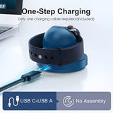 Portable Magnetic Charging Dock For Apple Watch, Wireless Fast Watch Charger Stand With Charging Cable, Support Nightstand Mode, Compatible With Apple Watch 10 9 8 7 Se 6 5 4 3 2/Ultra 2-Blue