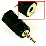 3.5Mm Stereo Jack To 2.5Mm Stereo Plug Earphone Adapter - 2.5Mm Stereo Male To 3.5Mm Stereo Female (2 Pack)