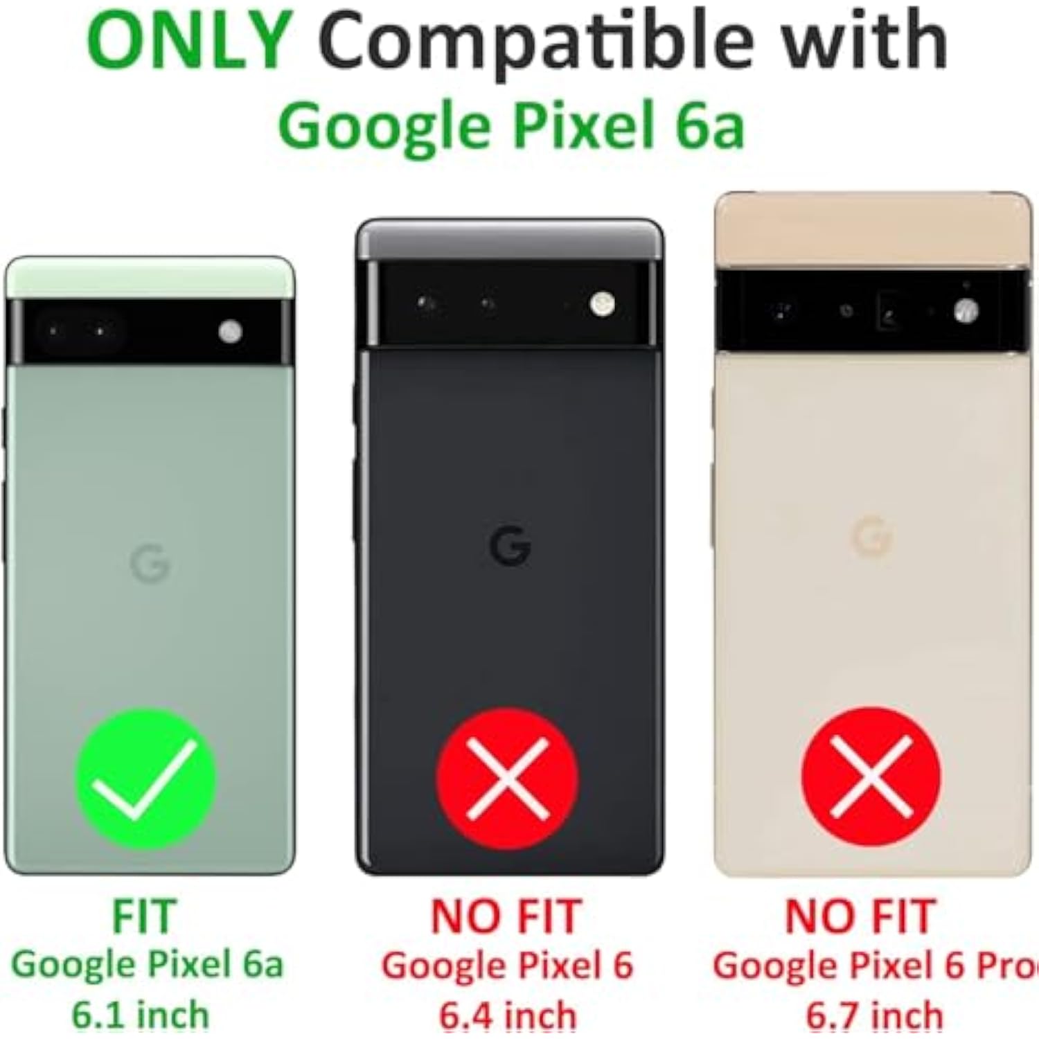 For Google Pixel 6A Case With Magsafe Magnetic Slim Shockproof Protective Case,Translucent Matte Back With Lanyard Strap And 2 * 9H Tempered Glass Screen Protector Phone Cover 6.1-Inch-Black