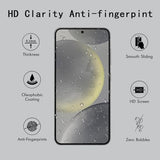 [4 Pack] Screen Protector Compatible with  Galaxy S24,Scratch Resistant,Easy-Install,Bubble Free,Anti-Fingerprint,Tempered Glass Compatible