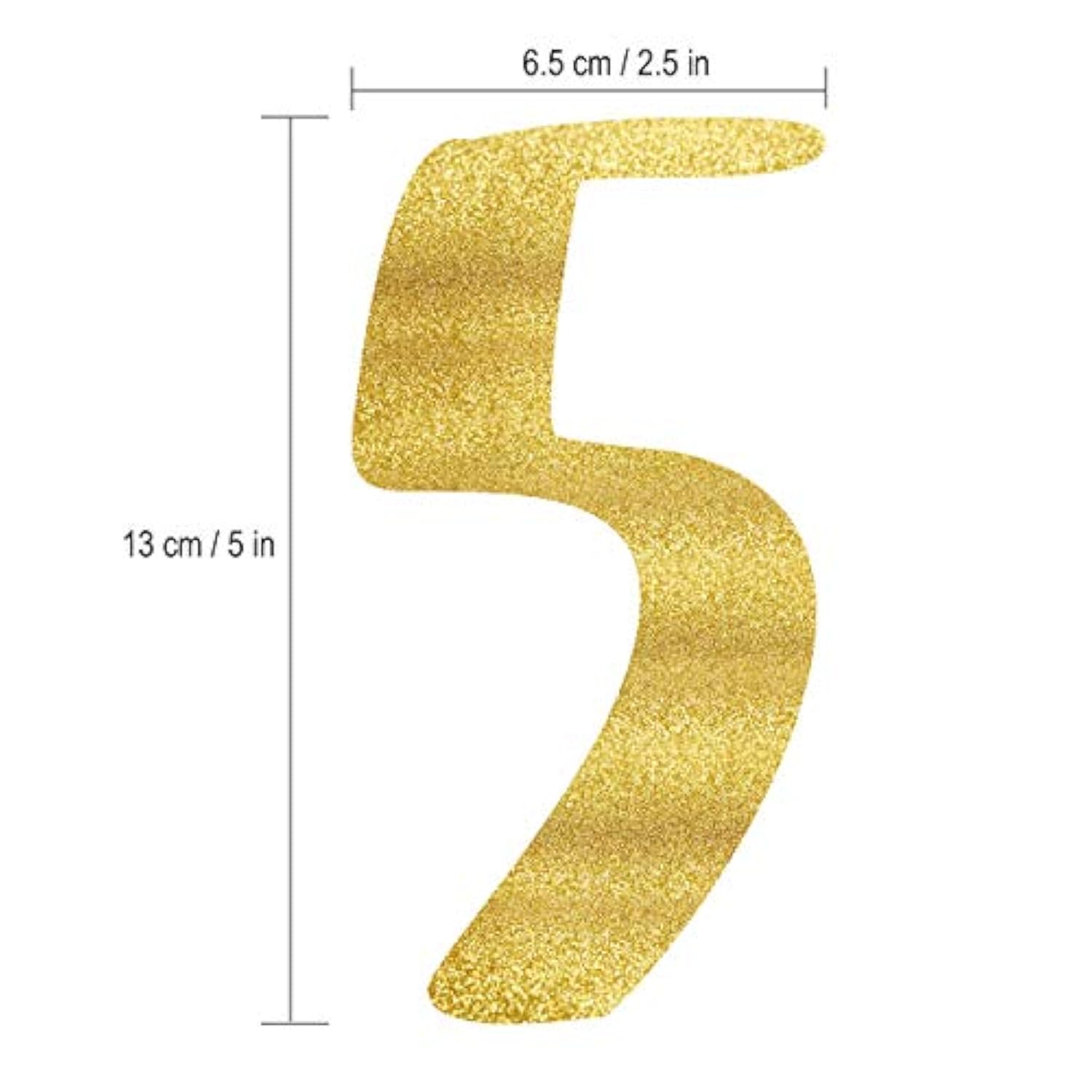 Gold glitter “50 & Fabulous” banner for 50th birthday or milestone celebration décor
