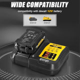 Dcb112 For Dewalt Battery Charger Replacement For Dewalt 12V 20V And 60V Max Lithium-Ion Battery Dcb205 Dcb112 Dcb201 Dcb200 Dcb612 Dcb609-2 Dcb609 Dcb606 Dcb606-2 Dcb208 Dcb206