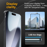 3 Pack Tempered Glass Screen Protector Replacement for iPhone 17 + 3 Pack Camera Lens Protector, Anti-Fingerprint, 9H Hardness, Scratch Resistant,