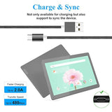 Replacement Usb-C Charger Powre Cord For Lenovo Smart Tab M10 P10 V7 Tab4 8 10 Plus Lenovo Tb-X505 Tb-X605 Tb-X704 Tb-X705 Tb-8704 Pb-6505M