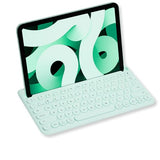 Bluetooth Keyboard For Tablet | Wireless Keyboard For Ipad Mini/Air/Mini, Iphone (Multi-Device, Built-In Stand, Rechargeable) Easy To Use And Cute Portable - Mint Green