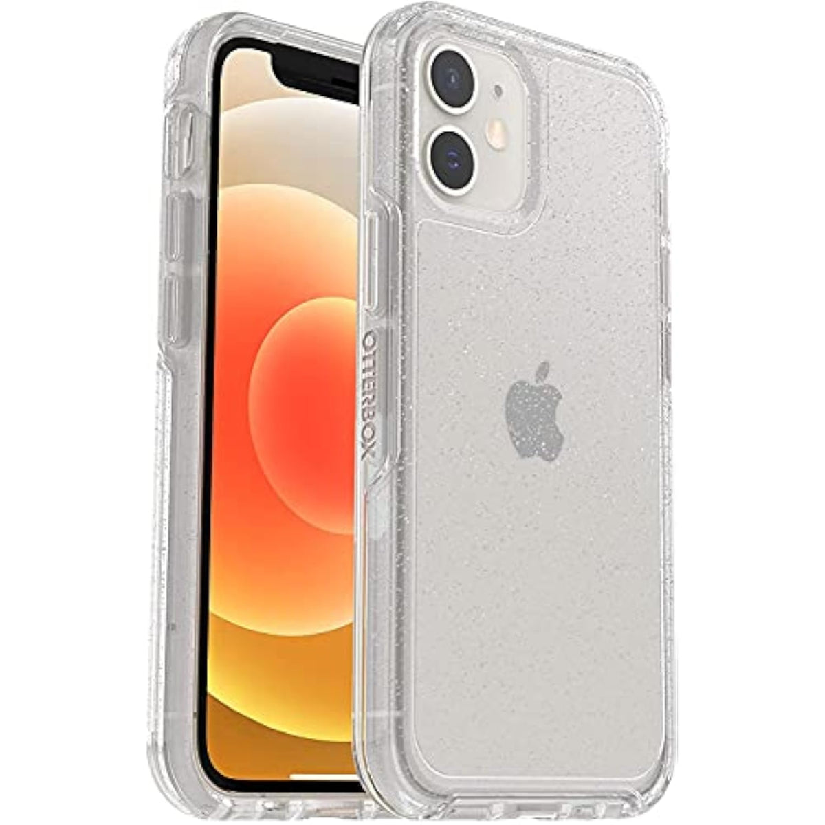 OtterBox Symmetry Clear Series Case for iPhone 12 Mini - Stardust (Silver Flake/Clear) Slim Protective Phone Case