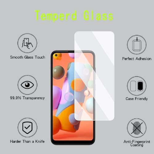 [4 Pack] Screen Protector Compatible with  Galaxy A60,Scratch Resistant,Easy-Install,Bubble Free,Anti-Fingerprint,Tempered Glass Compatible