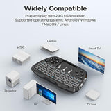 A3 Mini Wireless Keyboard With Touchpad - Universal 2.4Ghz Backlit Handheld Keyboard & Mouse Combo For Smart Tv/Pc/Android Tv/Ps4/Macos/Tablet