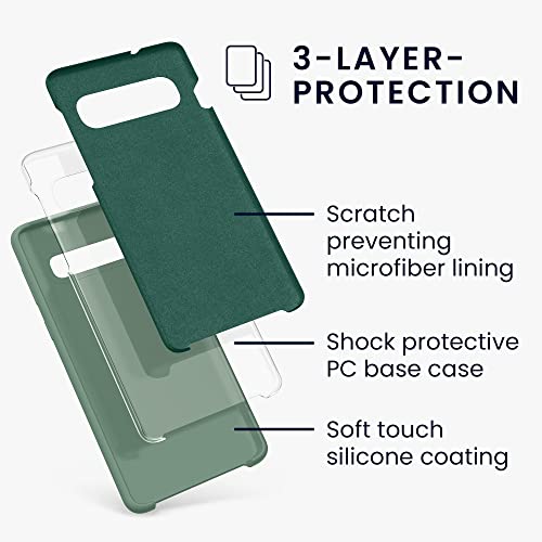 Case Compatible with  Galaxy S10 Case - TPU Silicone Phone Cover with Soft Finish - Forest Green