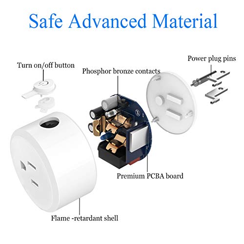 Smart Plug, Zigbee Switch Mini Smart Outlet Works With Alexa, Google Home, Echo (4Th Gen), Echo Plus (Gen 1 & 2), Echo Show 8/10, Smartthings 2015/2018,Works As A Range Extender, Hub Required, 2 Pack