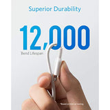 Anker Powerline II Lightning Cable, [6ft MFi Certified] USB Charging/Sync Lightning Cord Compatible with iPhone SE 11 11 Pro 11 Pro Max Xs MAX XR X 8 7 6S 6 5, iPad and More