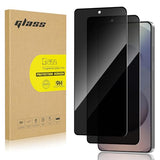 2 Pack Privacy Screen Protector for  Galaxy S25 Ultra 5G [Anti-Spy Tempered Glass][Fingerprint Unlock Support], Anti-Scratch, 9H Hardness &