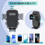 Car Cup Holder Expander Phone Holder With Adjustable Arm And Base, 2 In 1 Phone Mount And Cupholder Adapter With Expandable Base For Most Large Drink Bottle And Fit All 4-7'' Smartphones