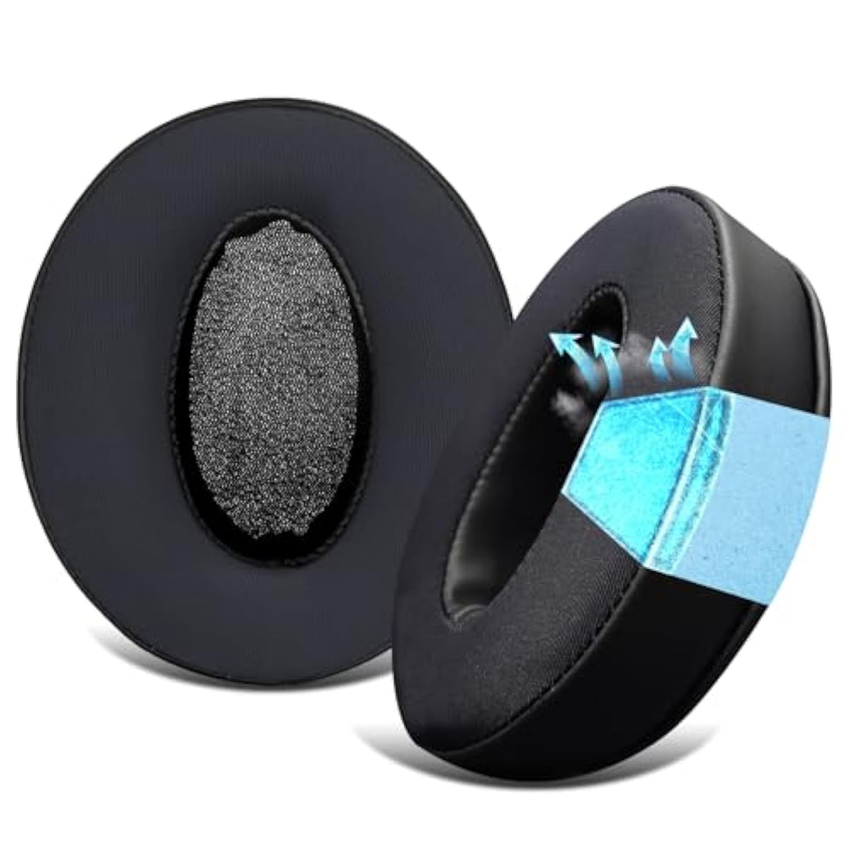 Cooling Gel Replacement Ear Pads Cushions For Sennheiser Hd 4.50Bt, Hd 4.50Btnc, Hd 4.50Se, Hd 4.40Bt, Hd 4.30G, Hd 4.20S, Hd 458Bt, Hd 450, Hd 450Bt, Hd 400S, Hd 350Bt, Hd300(Black)