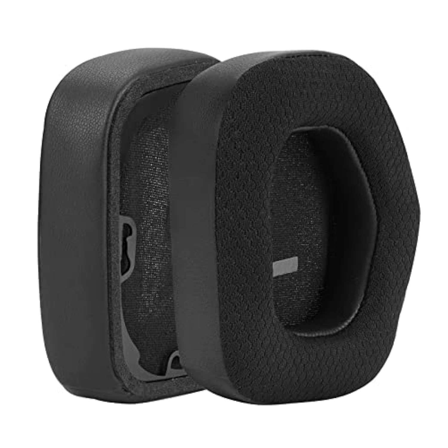 Geekria Comfort Mesh Fabric Replacement Ear Pads for Alienware AW988 Headphones Ear Cushions, Repair Parts (Black)