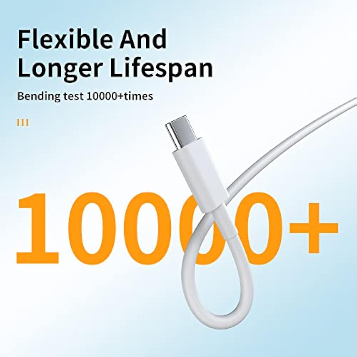 Usb C Cable (5Pack 3.3+3.3+3.3+6+6Ft), Type C Cable Fast Charging Cable Usb-C