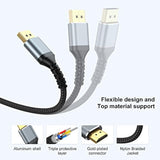 4K Displayport To Hdmi Cable 5Ft,Display Port To Hdmi Cord 5 Feet Converter Fo