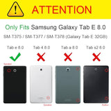 Fintie Slim Shell Case for Samsung Galaxy Tab E 8.0 (Model SM-T378/T375/T377), Super Slim Lightweight Standing Cover, Black