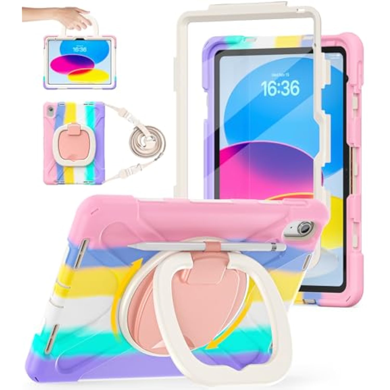 Ipad 10Th Generation Case, Shockproof Protection Cover For 2022 10.9-Inch Ipad