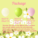 Pastel Pink And Lime Green Balloon Garland Arch Kit, 152Pcs Soft Pink Lime Green Cream White 18/10/5Inch Balloons For Baby In Bloom Spring Garden Fairy Party Baby Shower Decorations