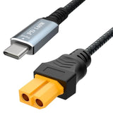 Type-C Male To Xt60 Female Charging Cable 3.3Ft, Xt60 Adapter Cable, Xt60 Fast Charging Cable Up To 140W, Output 28V 5A Max. Compatible For Tool-Kitrc M7 M6 M6D M8S Charger - 1M