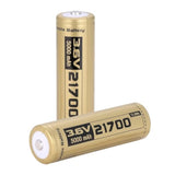 2-Pack 21700 Rechargeable 5000mAh 3.6V Battery Case for Flashlights
