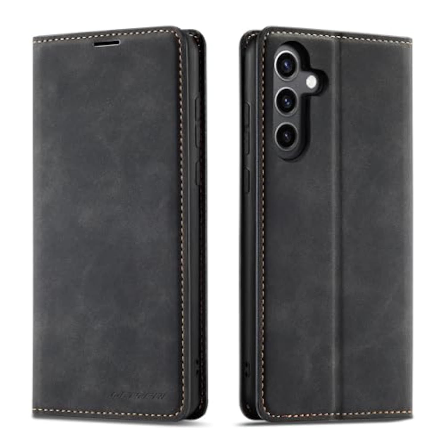 Samsung Galaxy S26 Wallet Case with 3 Card Holders and Black Design