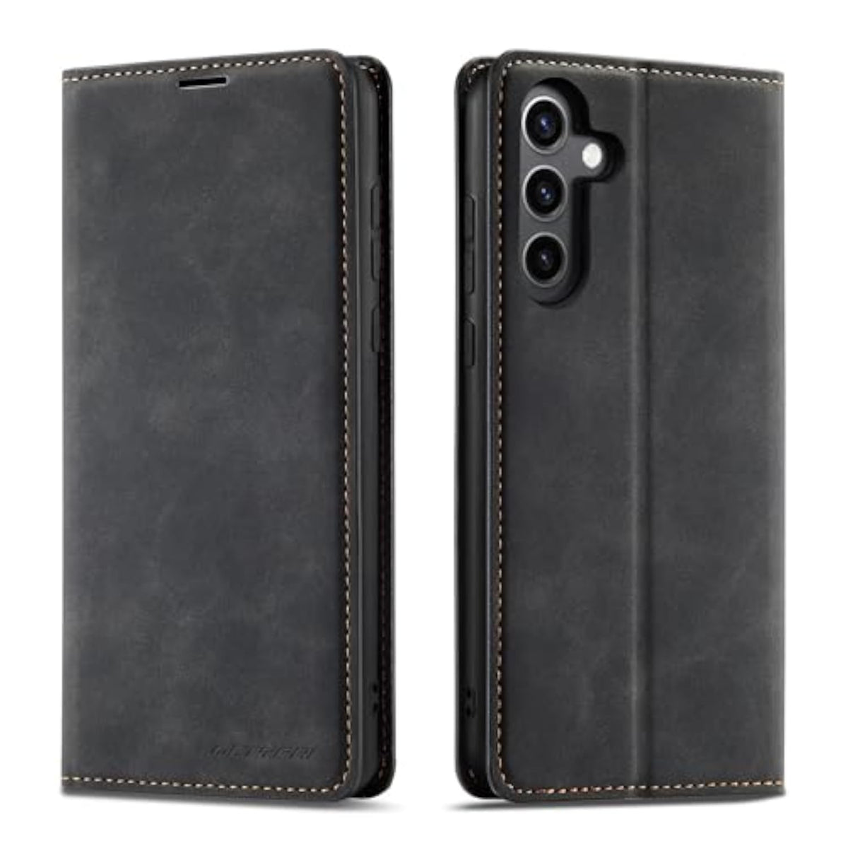 Samsung Galaxy S26 Wallet Case with 3 Card Holders and Black Design