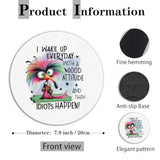 Cute Funny Bird Mouse Pad 7.9X7.9 Inch,Sarcastic Quote Bird Mouse Pads For Wireless Mouse Computers Laptop Desk Accessories,Bird Gifts For Bird Lovers,Funny Gifts For Women Men Adult Humor