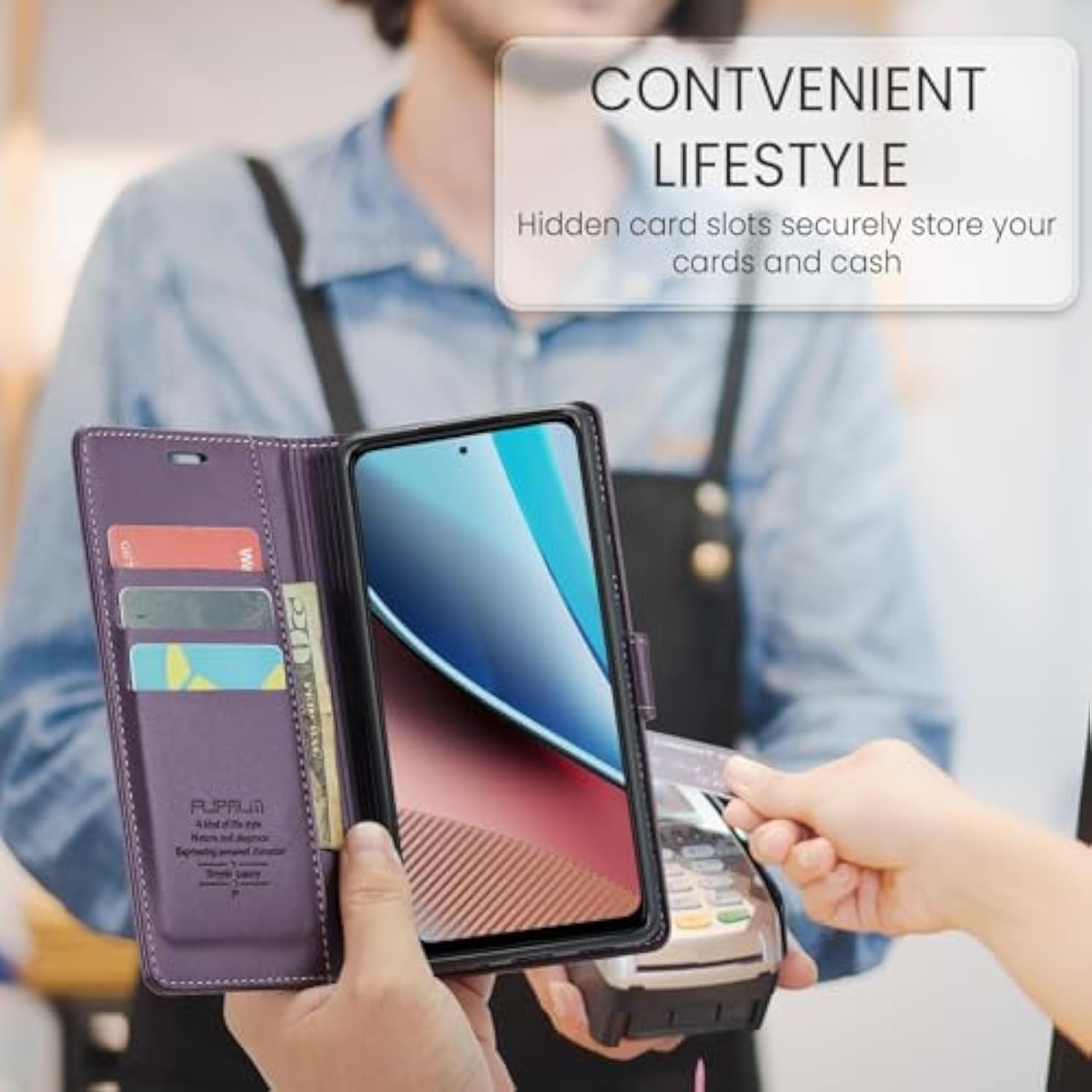 For Samsung Galaxy S24 Plus/S24+ Wallet Case With Rfid Blocking Credit Card Holder, Pu Leather Flip Kickstand Protective Shockproof Cover Women Men For Samsung S24Plus Phone Case (Purple)