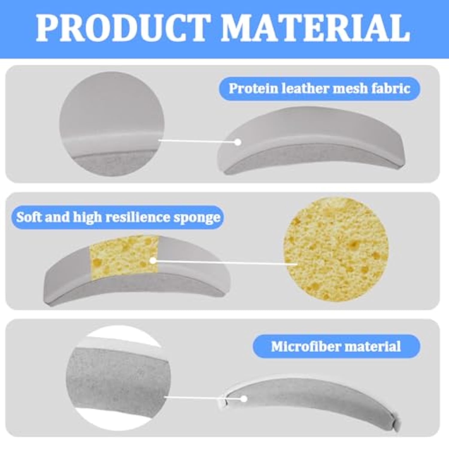 Qc35 Headband Pad Replacement Foam Cushion Pad Parts Accessories Repair Kit For Bose Quietcomfort 45 (Qc45)/Quiet Comfort 35 (Qc35, Qc35Ii) Qc Se/Qc Headphones,Easy To Install - Silver