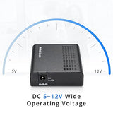 10G Media Coverter, 10 Gigabit Fiber To 10G Copper Utp Ethernet Media Converter, Mini Unmanaged 1X 100M/1G/2.5G/5G/10Gbase-T Rj45 To 1X 10Gbase-X Sfp+ Slot 10Gigabit Ethernet Media Converter