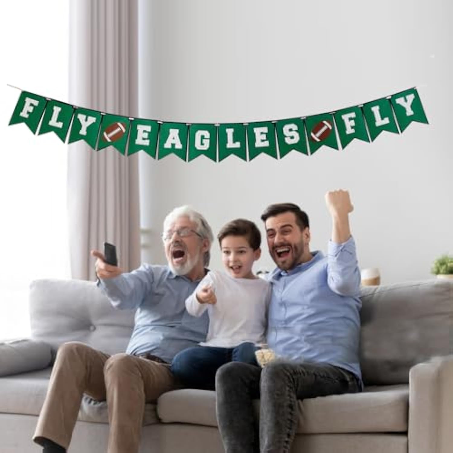 Fly Eagles Fly Banner, Eagles Birthday Party and Game Day Football Decorations
