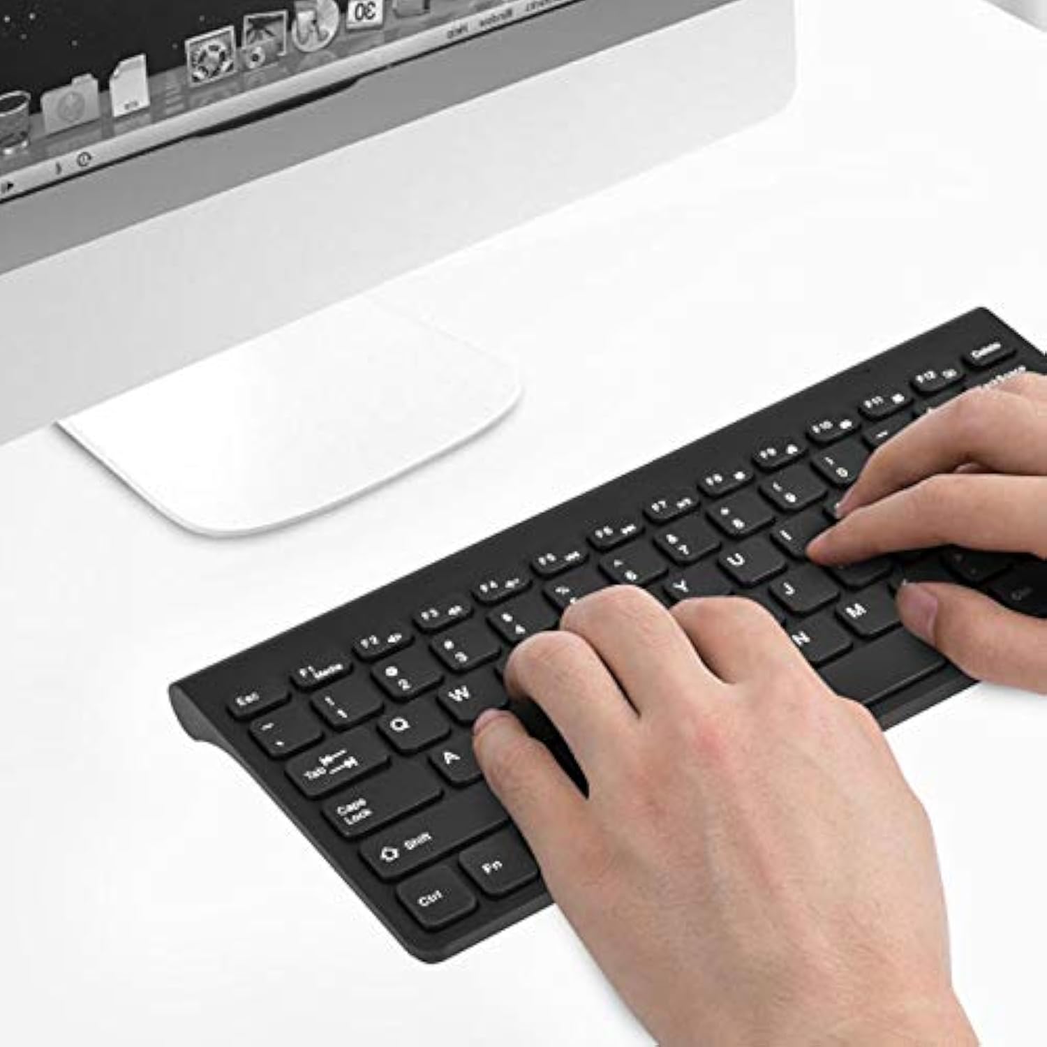 Wired Keyboard And Mouse, Ultra-Thin Usb Keyboard Optical Mouse Set Combofull Size Wire Corded Keyboard Mouse Combo Set With Number Pad For Laptop,Pc,Desktop(Black)