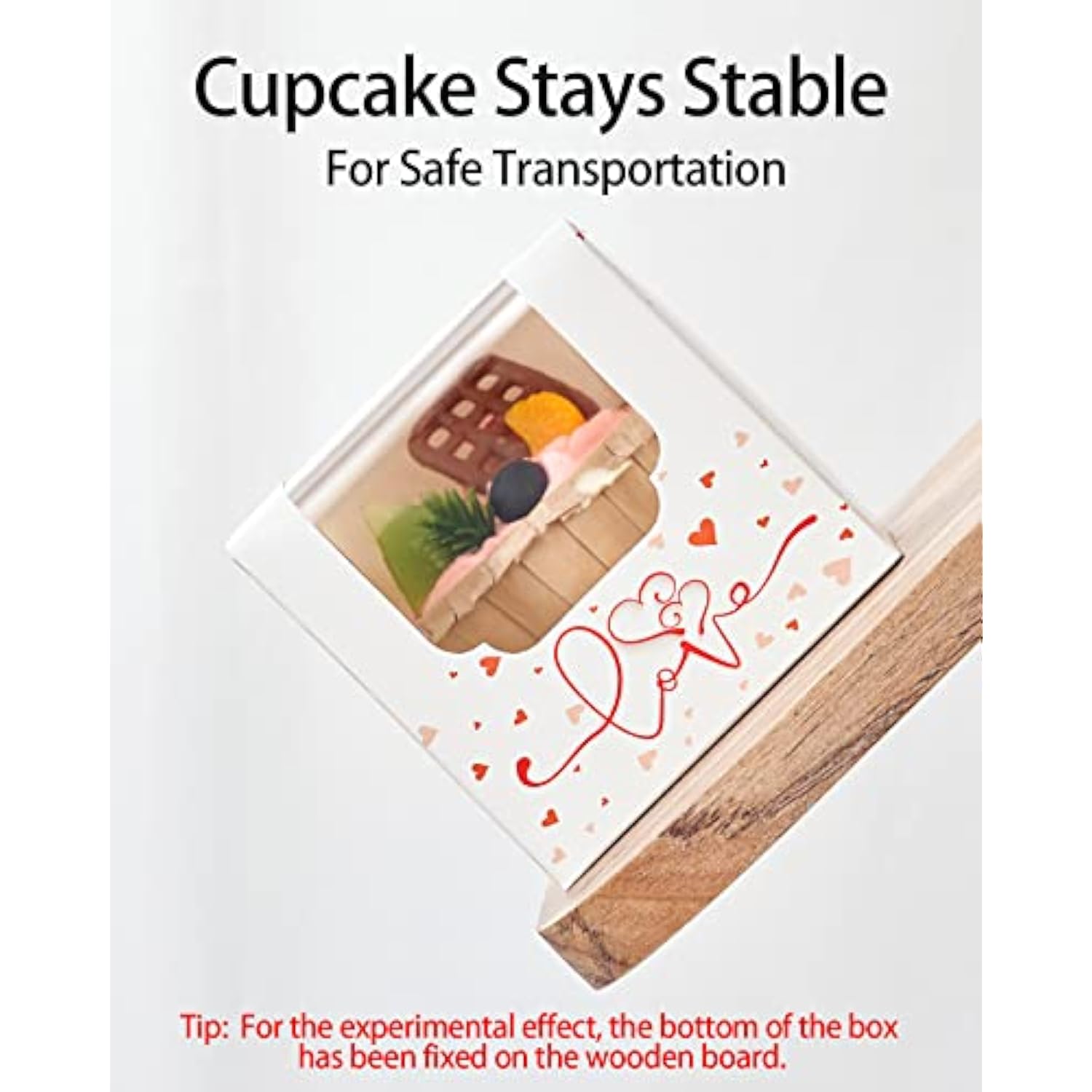 Heart Cupcake Boxes 25 Pcs, Individual Cupcake Box With Insert And Window For Valentines Day Gift Boxes Cupcake Containers Single For Kids Valentine Gift Ornament Boxes For Party Favors