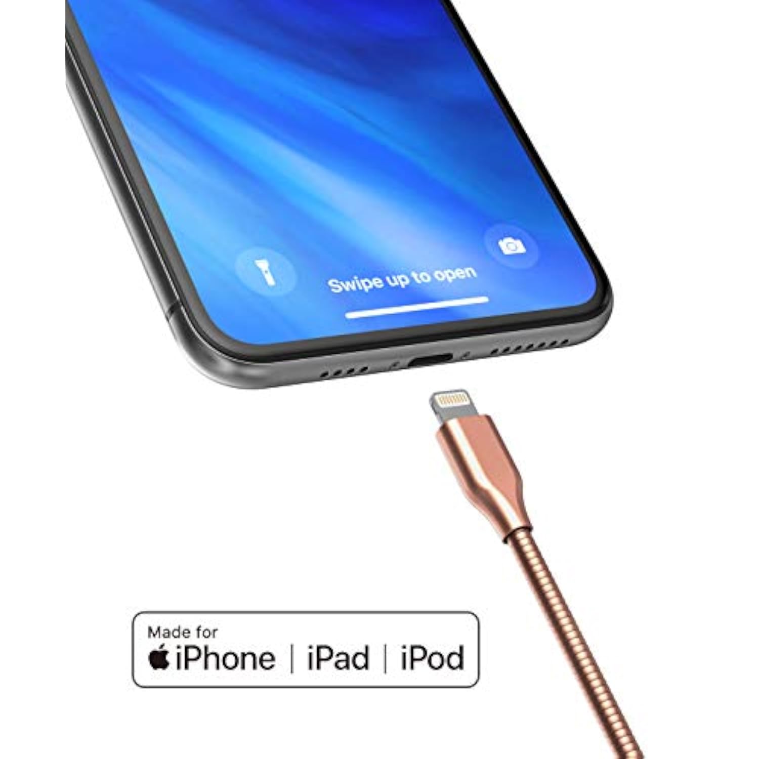 (2 Pack) Pet Proof Iphone Charger - Braided Metal Lightning To Usb-C Charging Cables [Apple Mfi Certified] Ultra Durable Chewproof Cord (4 Ft.) Compatible With Iphone And Ipad
