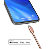 (2 Pack) Pet Proof Iphone Charger - Braided Metal Lightning To Usb-C Charging Cables [Apple Mfi Certified] Ultra Durable Chewproof Cord (4 Ft.) Compatible With Iphone And Ipad